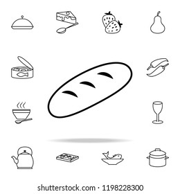 loaves of bread icon. Food icons universal set for web and mobile
