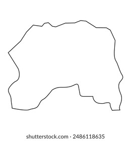 Lobata District map, administrative division of Sao Tome and Principe. Vector illustration.