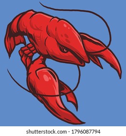 Lobster cancer zodiak Illustration Vector