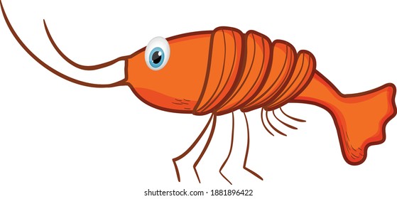 Lobster cartoon vector art and illustration