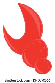 Lobster claw a special seafood delicacy vector color drawing or illustration 