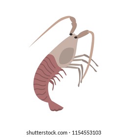 Lobster color vector icon. Flat design