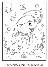 Lobster coloring pages for kids