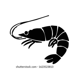 Lobster, Crawfish, Crayfish Silhouette, Vector Illustration
