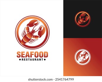 Lobster Crayfish vector logo mascot emblem badge illustration seafood business
restaurant logo