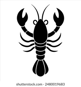 Lobster delicacy icon. Simple illustration of lobster delicacy vector icon for web design isolated on white background