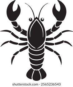 lobster designs silhouette vector illustration