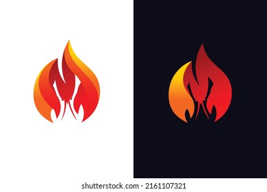 lobster with fire concept design