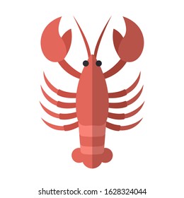 lobster flat color vector icon