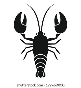 Lobster food icon. Simple illustration of lobster food vector icon for web design isolated on white background