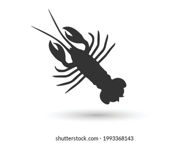 Lobster graphic icon. Vector illustration