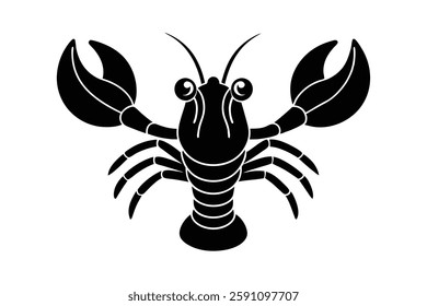 lobster head clipart vector illustration