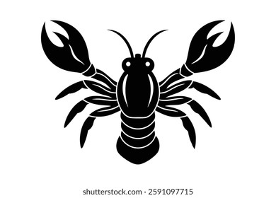 lobster head clipart vector illustration