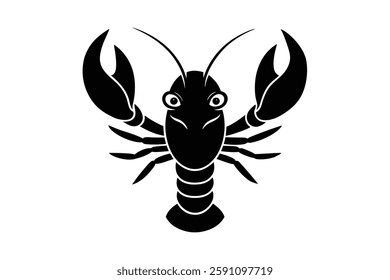 lobster head clipart vector illustration