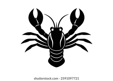 lobster head clipart vector illustration