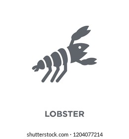 Lobster icon. Lobster design concept from Restaurant collection. Simple element vector illustration on white background.