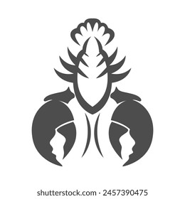 Lobster icon design template illustration