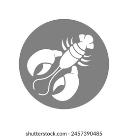 Lobster icon design template illustration
