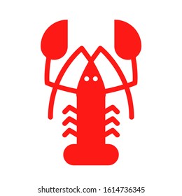 lobster icon. flat illustration of lobster vector icon. lobster sign symbol