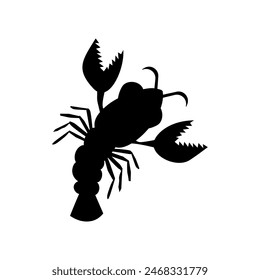 Lobster Icon Flat Vector Design