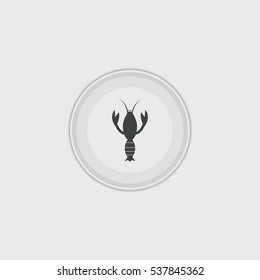 lobster icon illustration isolated vector sign symbol