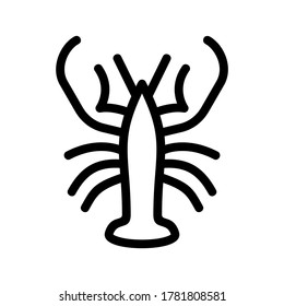 lobster icon or logo isolated sign symbol vector illustration - high quality black style vector icons
