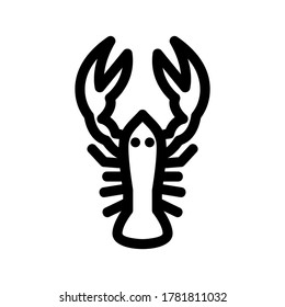 lobster icon or logo isolated sign symbol vector illustration - high quality black style vector icons
