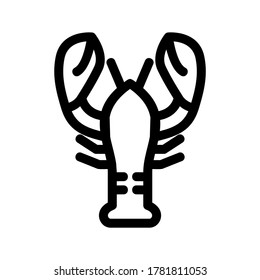 lobster icon or logo isolated sign symbol vector illustration - high quality black style vector icons
