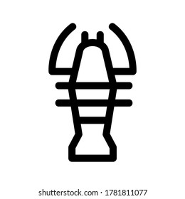 lobster icon or logo isolated sign symbol vector illustration - high quality black style vector icons
