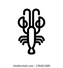 lobster icon or logo isolated sign symbol vector illustration - high quality black style vector icons
