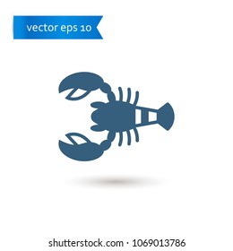 lobster. lobster icon. sign design. Vector EPS 10.