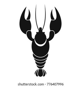 Lobster icon. Simple illustration of lobster vector icon for web