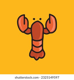 El icono de la langosta es adecuado para su logotipo