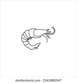 Lobster Icon Symbol And Logo Vector illustration with white background