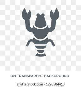 Lobster icon. Trendy flat vector Lobster icon on transparent background from animals  collection. 