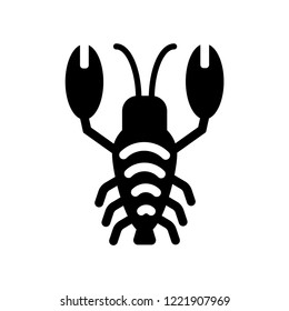 Lobster icon. Trendy Lobster logo concept on white background from Hotel and Restaurant collection. Suitable for use on web apps, mobile apps and print media.