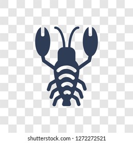 Lobster icon. Trendy Lobster logo concept on transparent background from Hotel and Restaurant collection