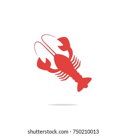 Lobster icon vector