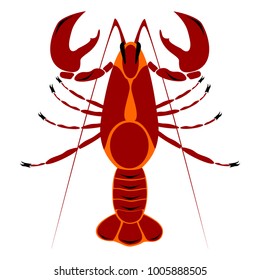 Lobster icon. Vector illustration