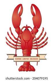 lobster icon vector illustration 