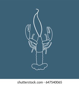 Lobster icon, vector illustration design. Food collection.