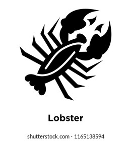 Lobster icon vector isolated on white background, Lobster transparent sign , beer symbols