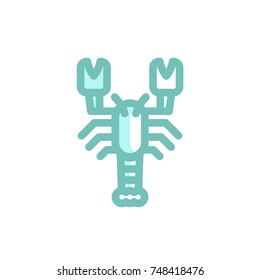 lobster icon vector. lobster icon modern style design