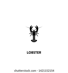 lobster icon vector. lobster sign on white background. lobster icon for web and app