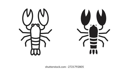 Ícone de lagosta para o design do seu site, logotipo, aplicativo, UI. EPS10