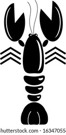 Lobster isolated illustration on white background