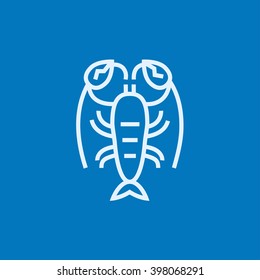 Lobster line icon.