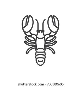 Lobster line icon.