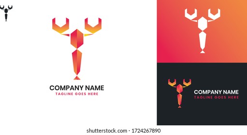 Lobster Logo - All elements on this template are editable with vector software