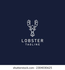 Lobster logo design icon vector